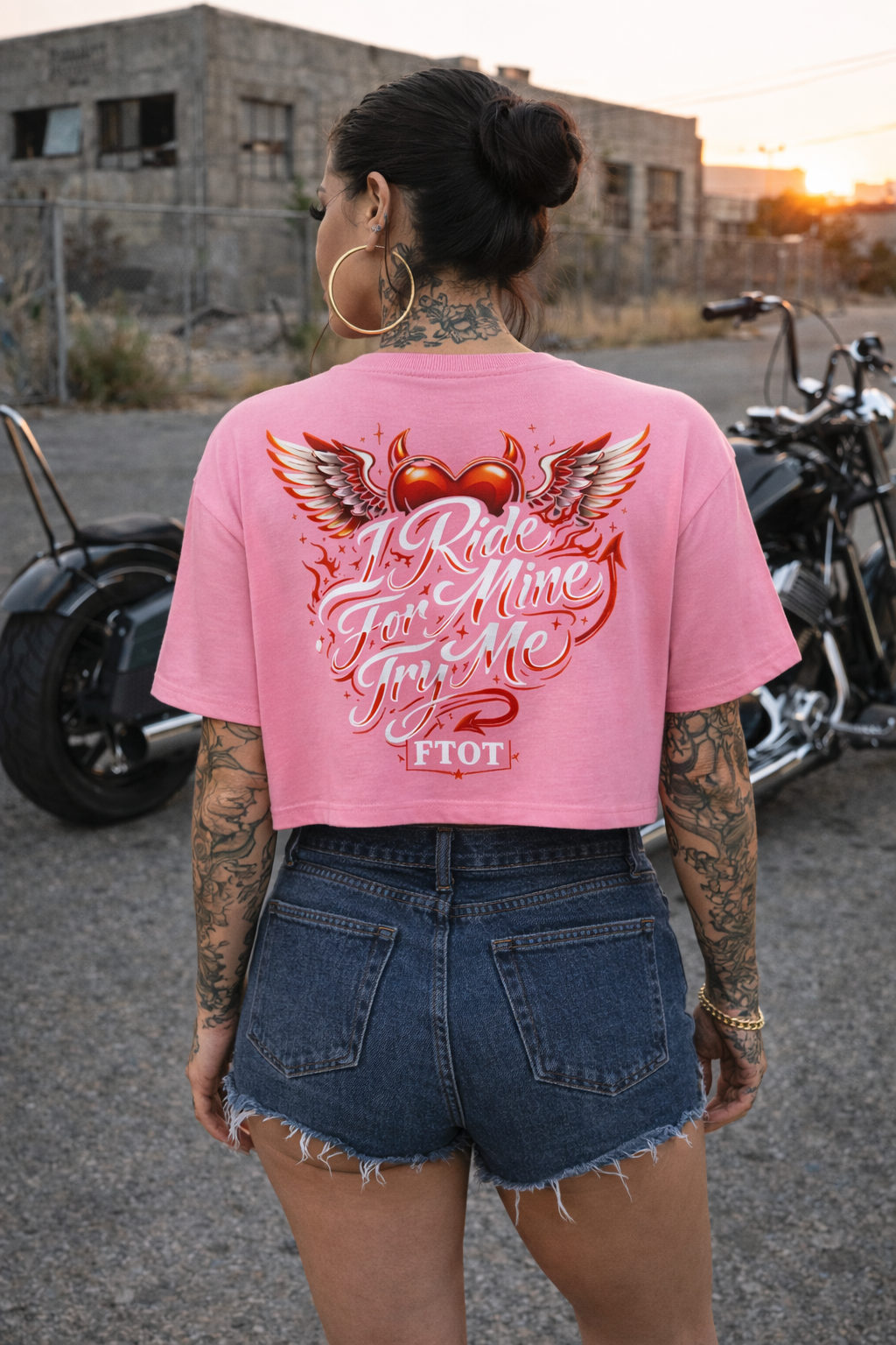 I Ride For Mine Crop Top